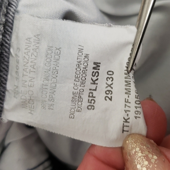 Wrangler Straight Fit Flex Faded Black Grey Jeans 29x29 GUC - Picture 11 of 13